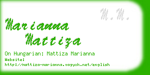 marianna mattiza business card